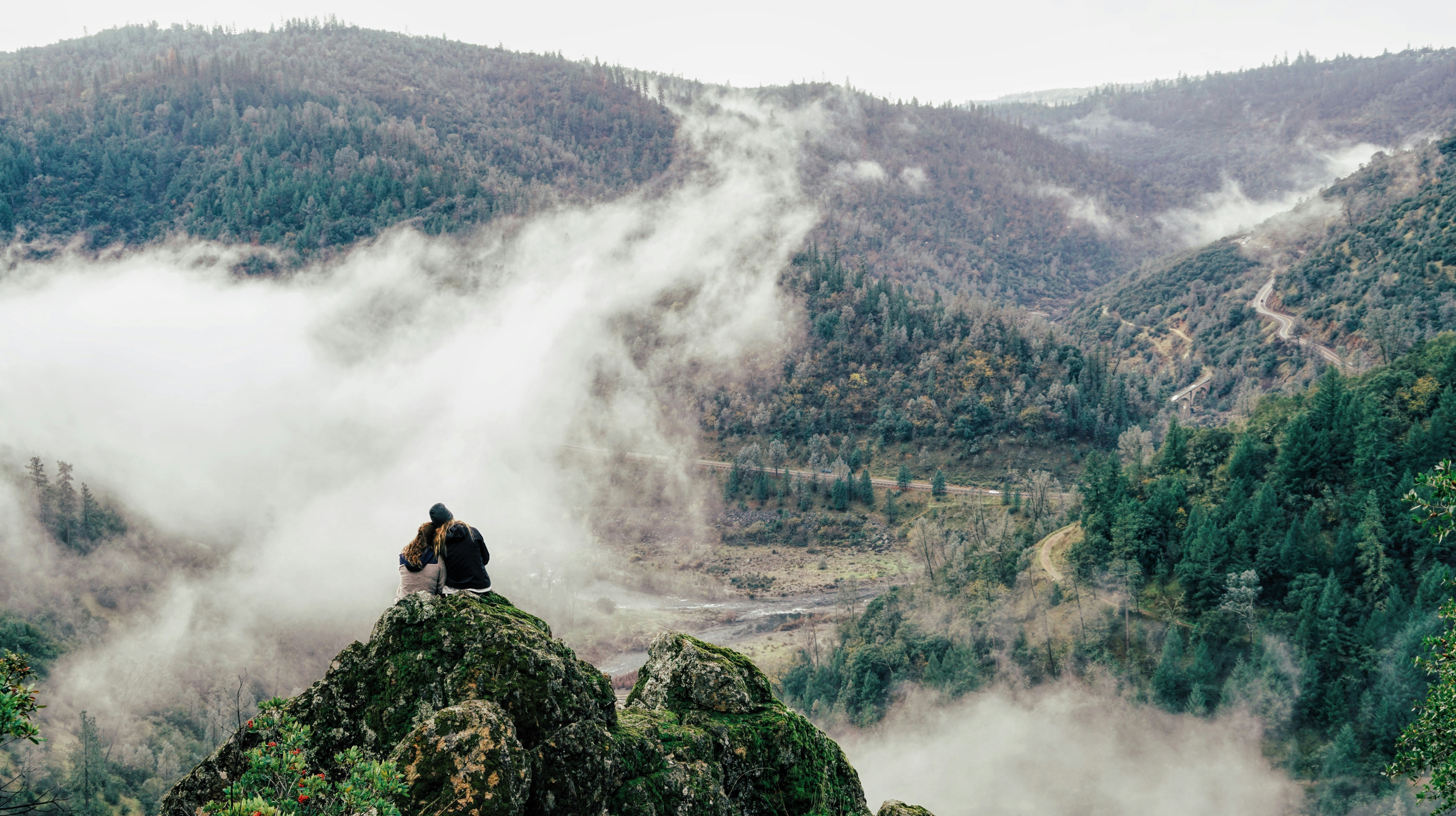 cloudy sky in the mountain